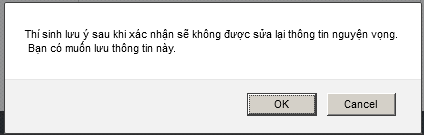 nguyện vọng xét tuyển ĐH - CĐ 2017