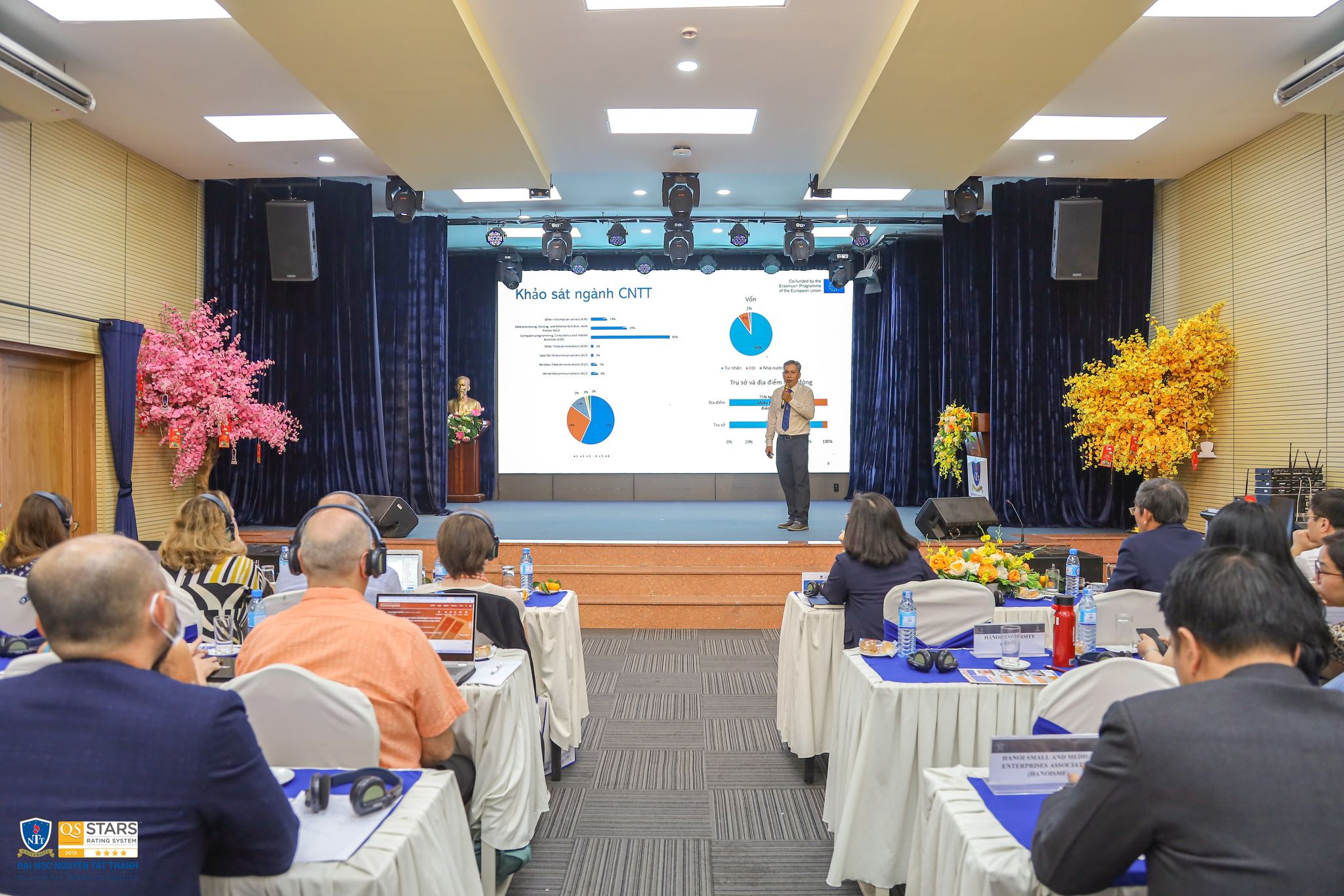 TS. Nguyễn Tuấn Anh – Phó hiệu trưởng Trường ĐH Nguyễn Tất Thành, trình bày chuyên đề Khảo sát thị trường ICT
