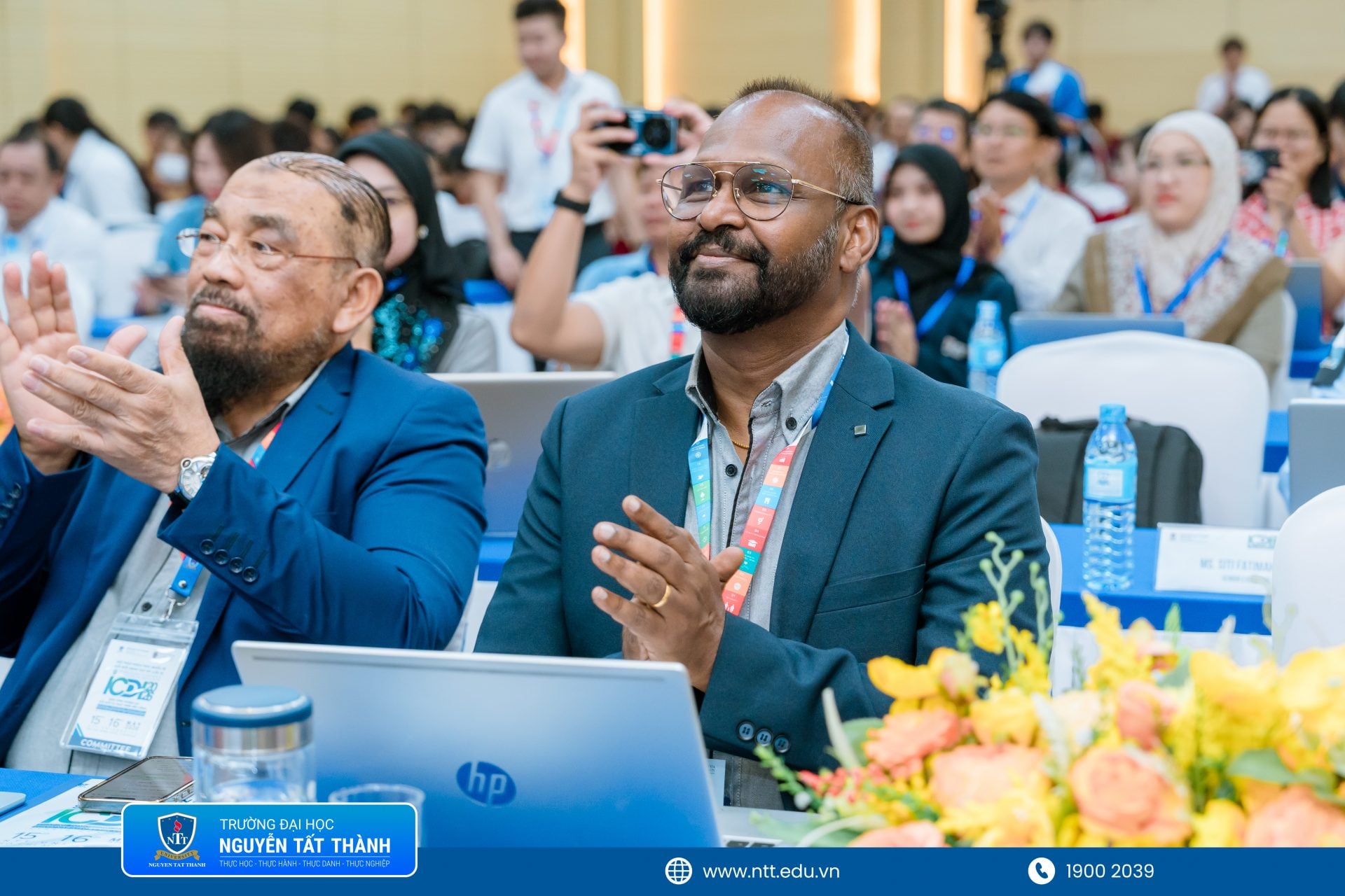 Toàn cảnh Hội thảo Khoa học Quốc tế ICDI-2026 quy tụ nhiều học giả, chuyên gia và doanh nghiệp trong lĩnh vực AI, kinh tế xanh và chuyển đổi số tại Trường ĐH Nguyễn Tất Thành