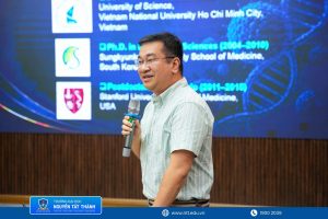 PGS.TS. Nguyễn Lê Xuân Trường trình bày các hướng nghiên cứu mới nhằm tìm kiếm giải pháp cho tình trạng kháng thuốc và tái phát trong điều trị ung thư