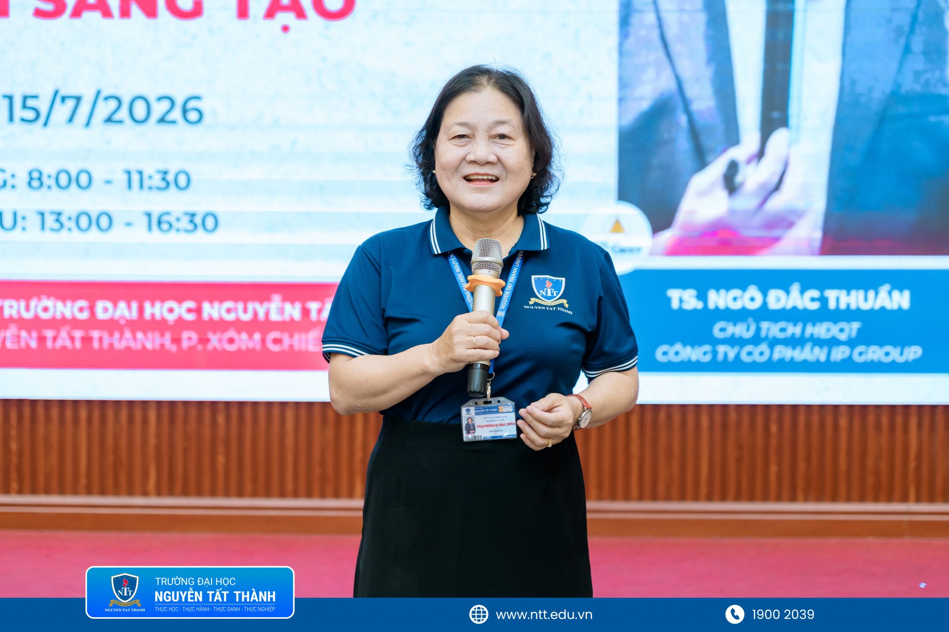 ThS. Huỳnh Hồng Mai – Phó Giám đốc Trung tâm Sáng tạo và Ươm tạo Khởi nghiệp chia sẻ định hướng đồng hành cùng sinh viên trong quá trình hoàn thiện và phát triển dự án