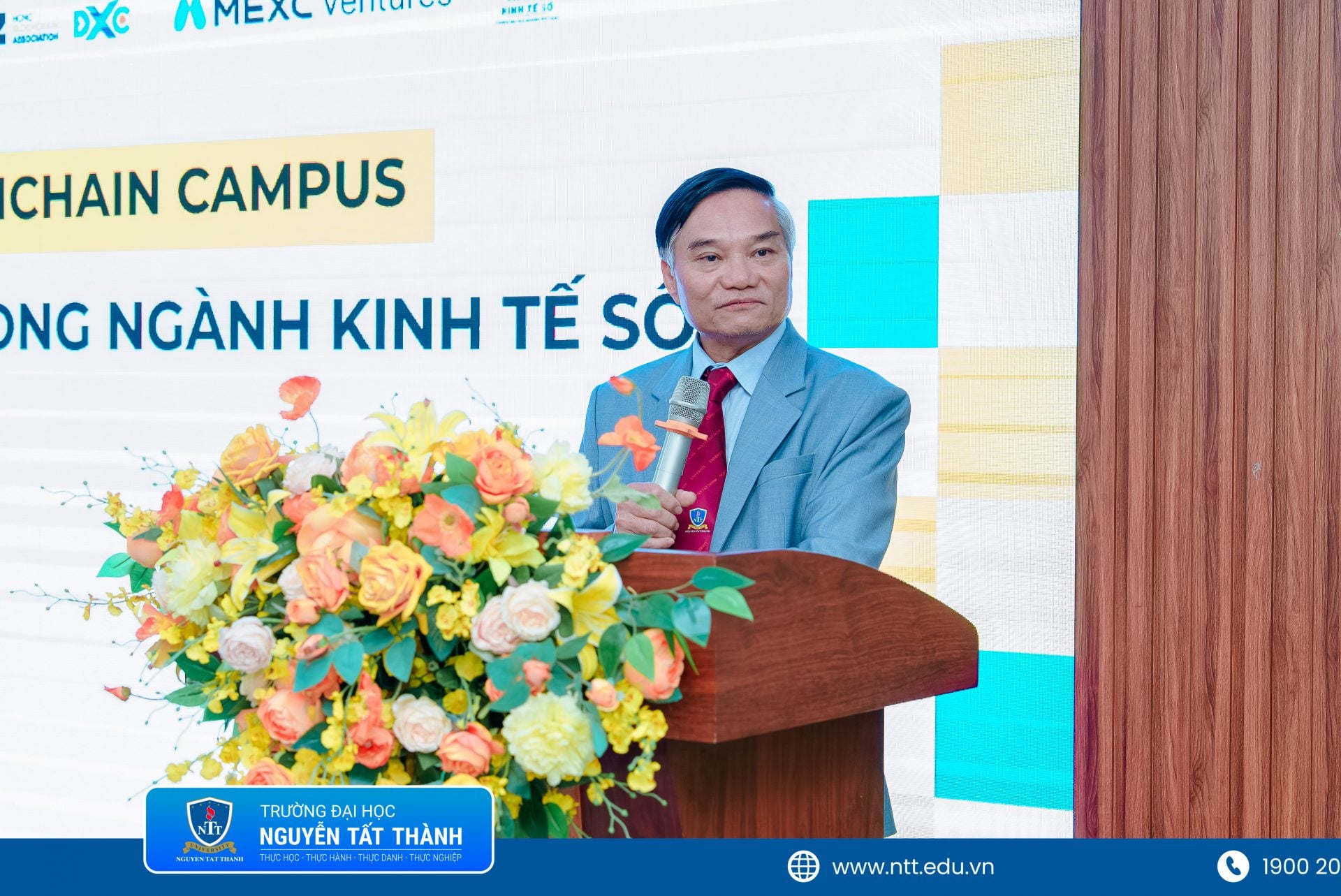 PGS.TS. Nguyễn Xuân Nhĩ – Trưởng Khoa Quản trị Kinh doanh, Trường Đại học Nguyễn Tất Thành phát biểu chào mừng chương trình