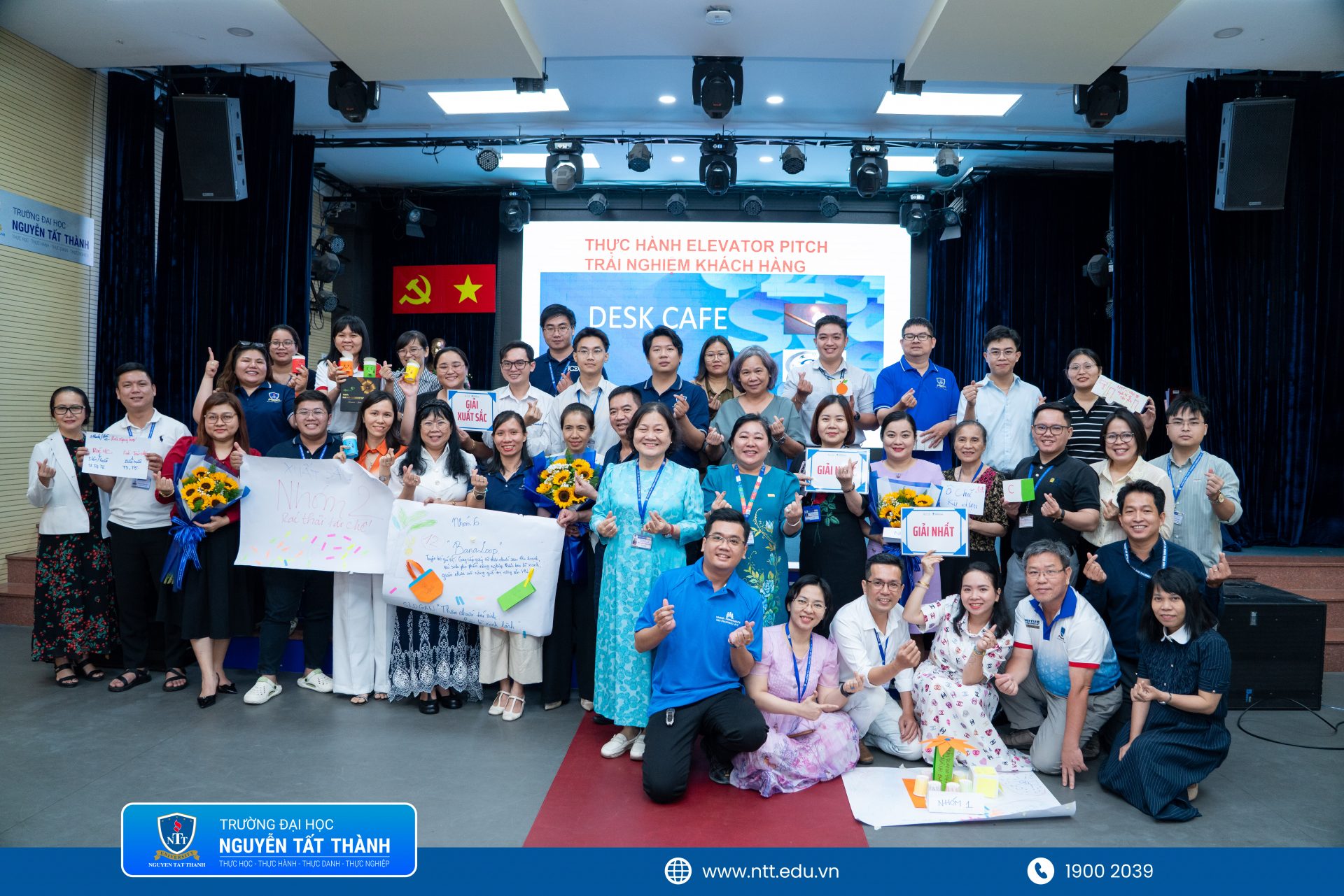 Không khí học tập sôi nổi tại lớp huấn luyện nâng cao năng lực về khởi nghiệp đổi mới sáng tạo dành cho giảng viên, cán bộ NTTU