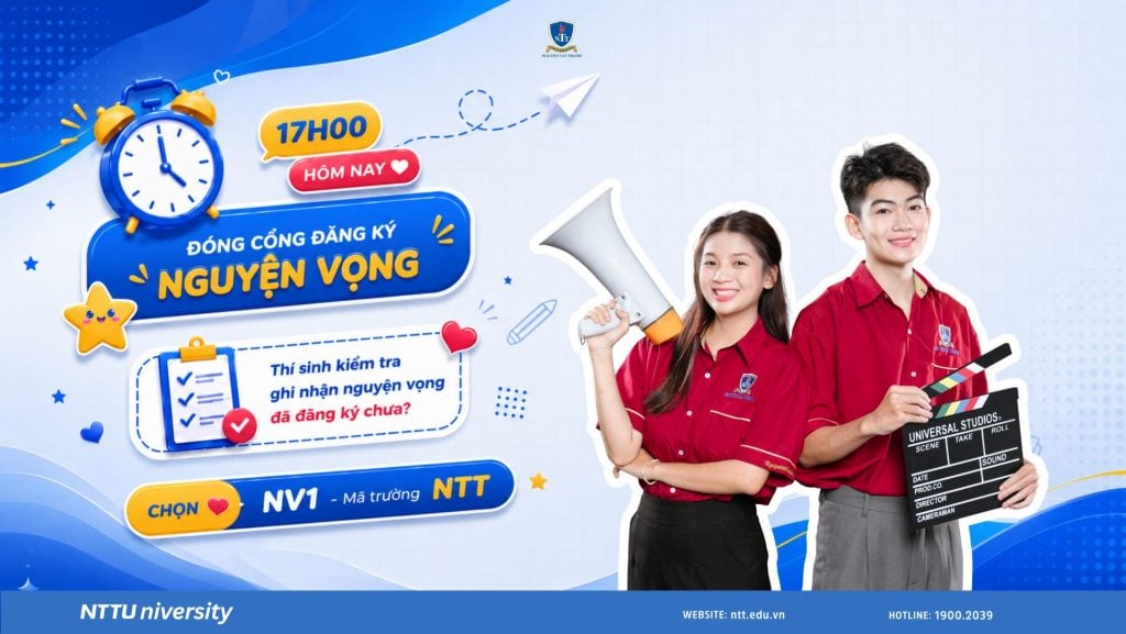 Thí sinh cần kiểm tra kỹ mã trường, mã ngành, thứ tự nguyện vọng và xác nhận bằng mã OTP trước khi Hệ thống đóng lúc 17h00 ngày 14/7/2026