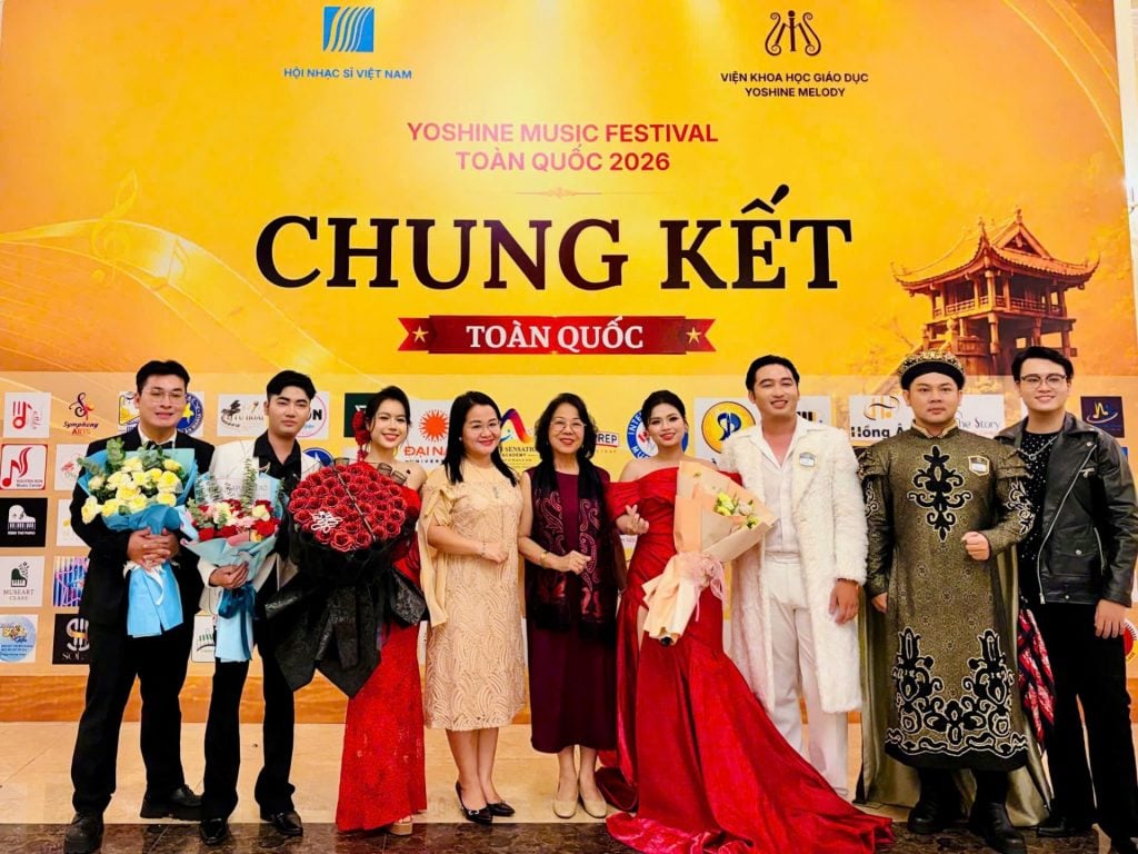 8 sinh viên NTTU giành 8 huy chương tại Yoshine Music Festival 2026