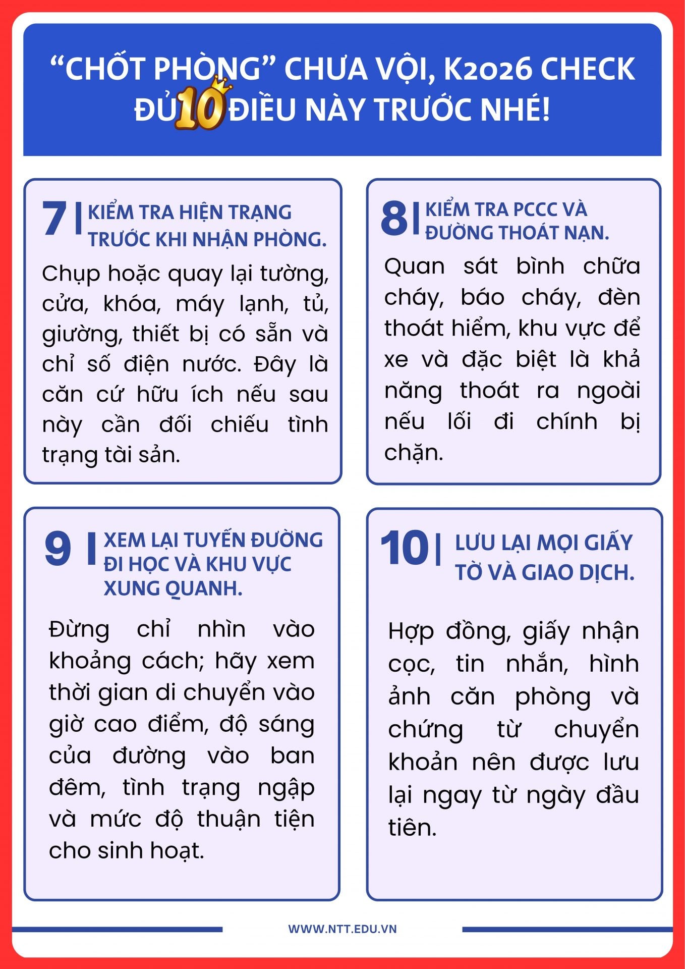 Phòng đẹp, giá ổn vẫn chưa đủ: K2026 nhớ check 10 điều trước khi cọc