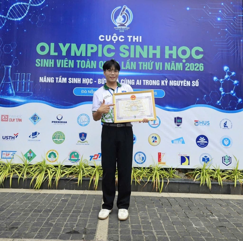 sinh viên NTTU đạt giải tại Olympic toàn quốc