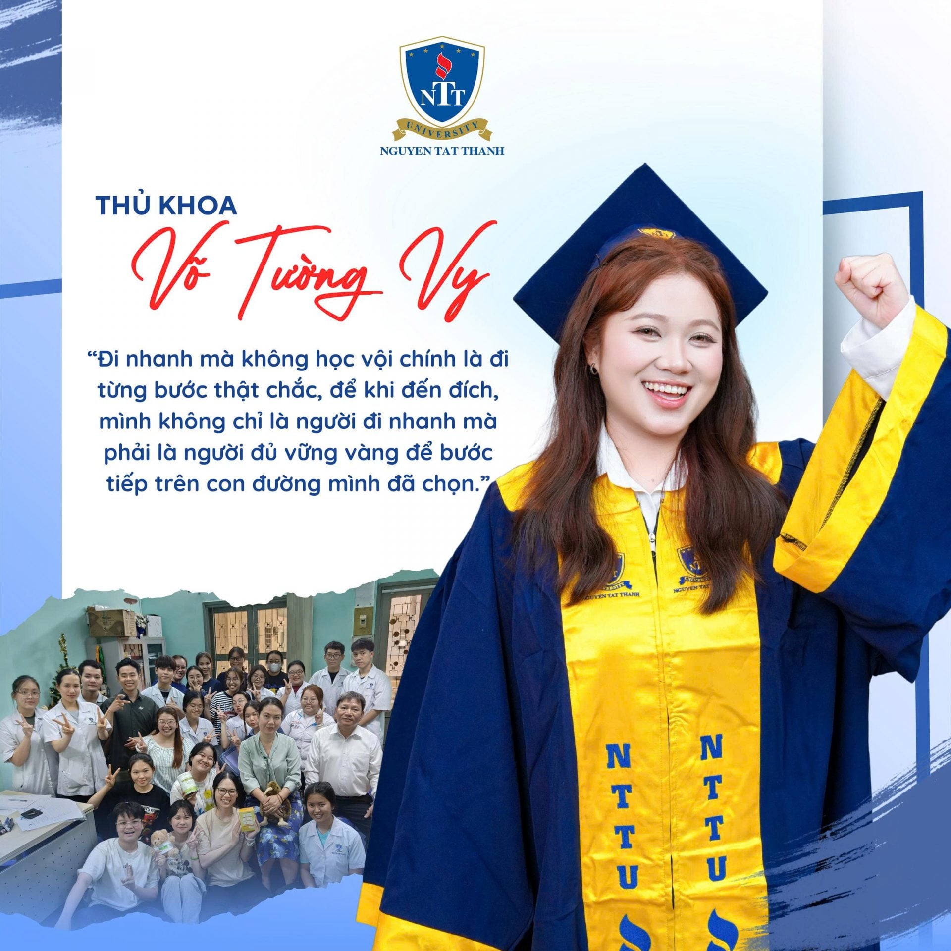 Với kế hoạch học tập rõ ràng và phương pháp chú trọng hiểu sâu, Võ Tường Vy đã hoàn thành chương trình Dược học trước hạn 4 học kỳ