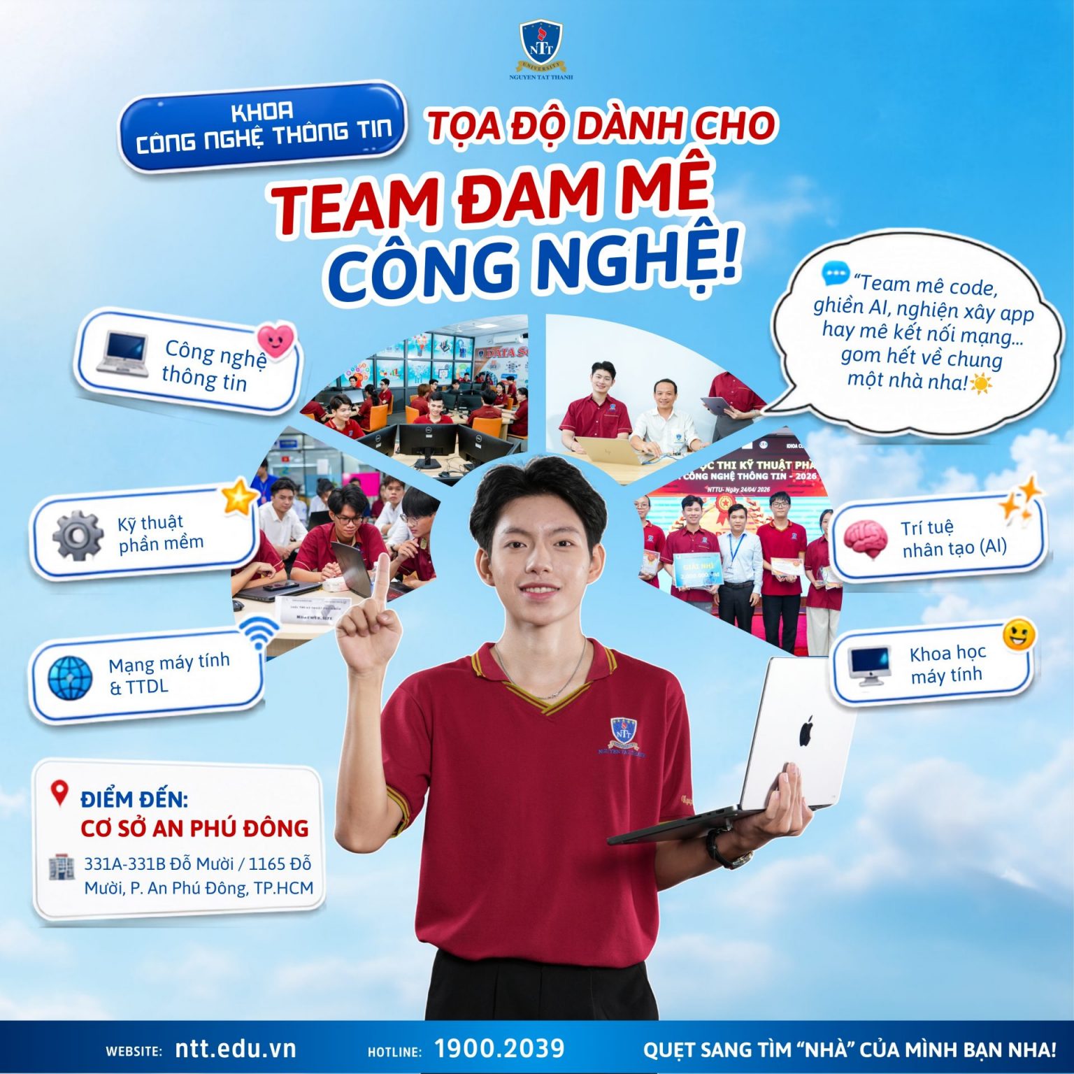 Check đúng “tọa độ” trước giờ vào lớp: Sinh viên NTTU lưu ngay các cơ sở học tập
