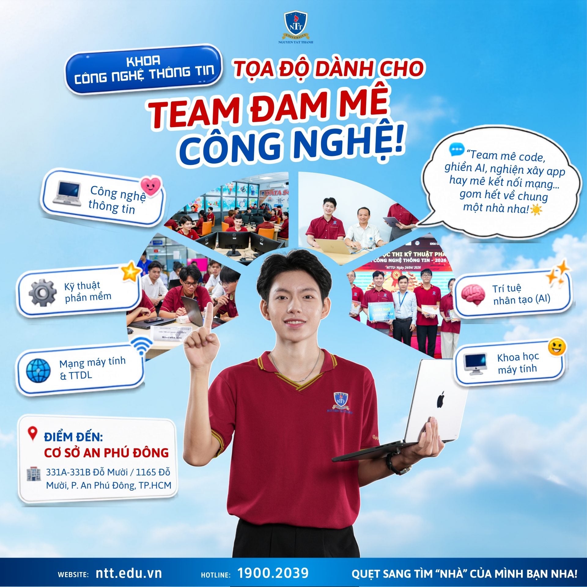 Check đúng “tọa độ” trước giờ vào lớp: Sinh viên NTTU lưu ngay các cơ sở học tập