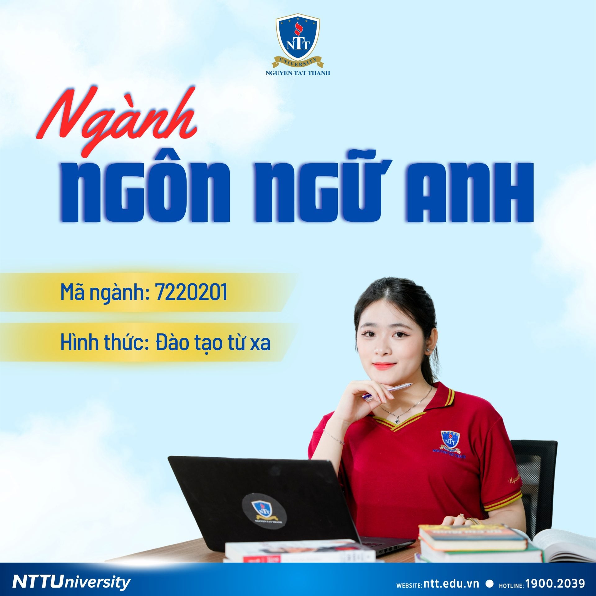 Ngôn ngữ Anh đào tạo từ xa tại NTTU: Học online, ứng dụng từ thương mại đến biên dịch