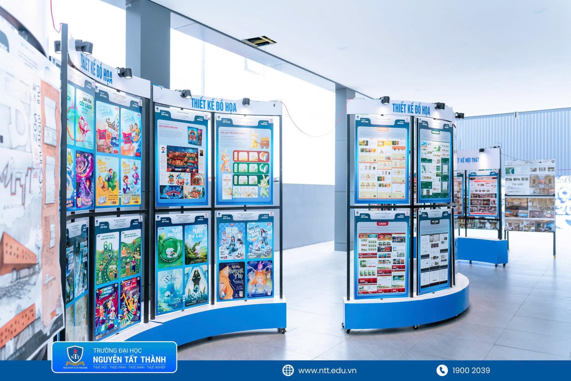 Các đồ án tiêu biểu của sinh viên ngành Kiến trúc, Thiết kế nội thất và Thiết kế đồ họa NTTU thể hiện sự đầu tư công phu, tư duy sáng tạo và khả năng vận dụng kiến thức chuyên môn vào thực tiễn thiết kế.
