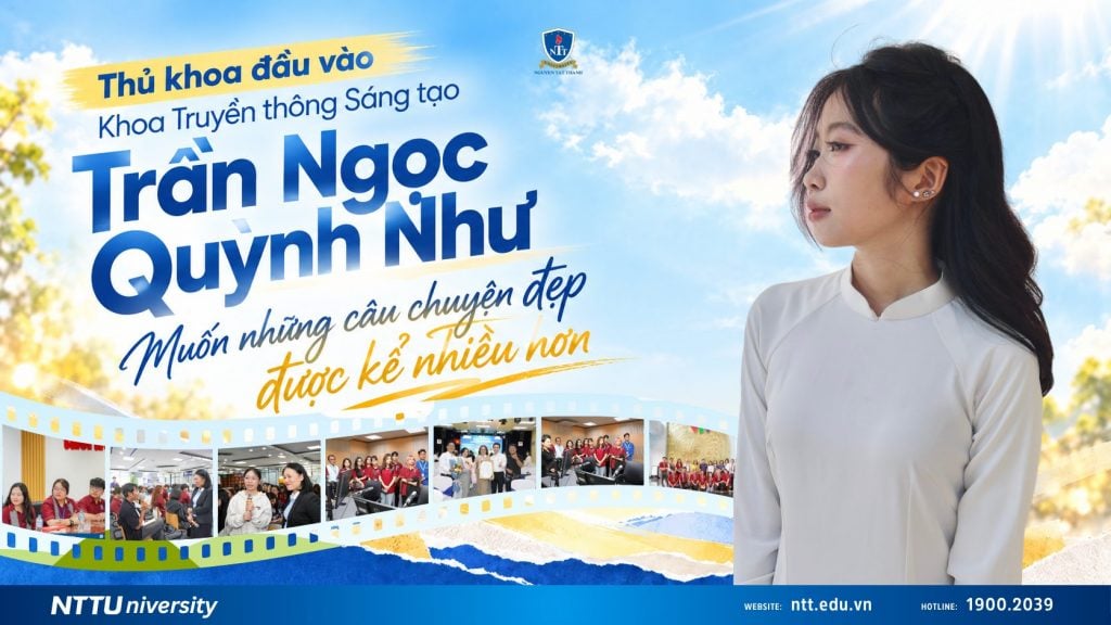 Thủ khoa đầu vào Khoa Truyền thông Sáng tạo Trần Ngọc Quỳnh Như: Muốn những câu chuyện đẹp được kể nhiều hơn